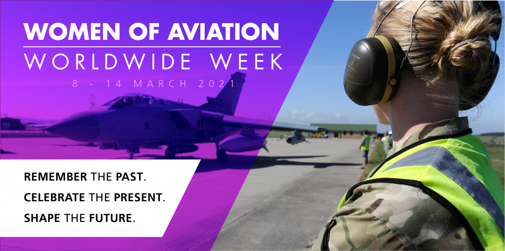 A promotional banner to promote World Aviation week