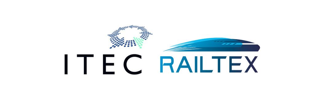 The ITEC and RAILTEX logos sat side by side