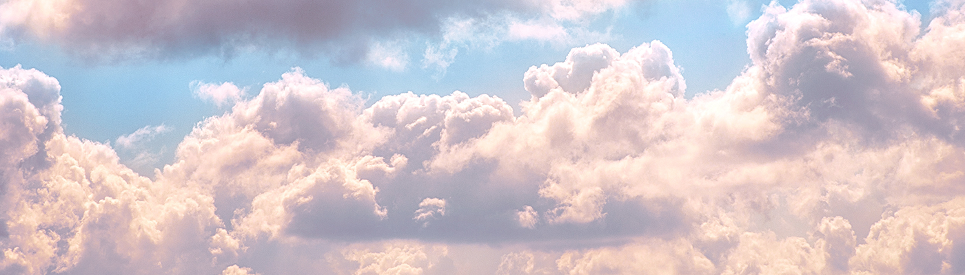 Blue sky and white clouds on a sunny day