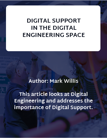 A blue button for the Digital support in the digital engineering space button.